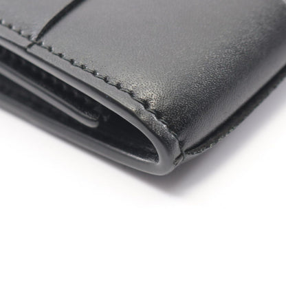 Bottega Veneta Coin Case Maxi Intrecciato Black Leather Cassette — view 7