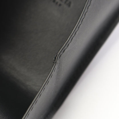 Bottega Veneta Coin Case Maxi Intrecciato Black Leather Cassette — view 8