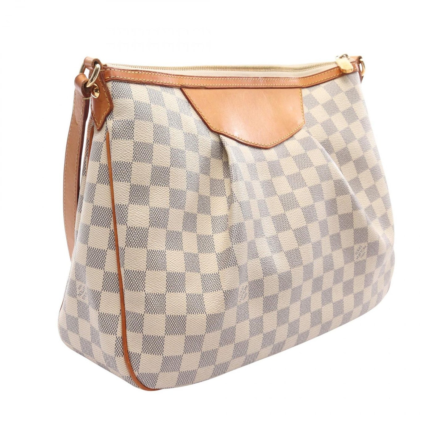 Louis Vuitton Shoulder Bag Syracuse MM Damier Azur Canvas Leather — view 2