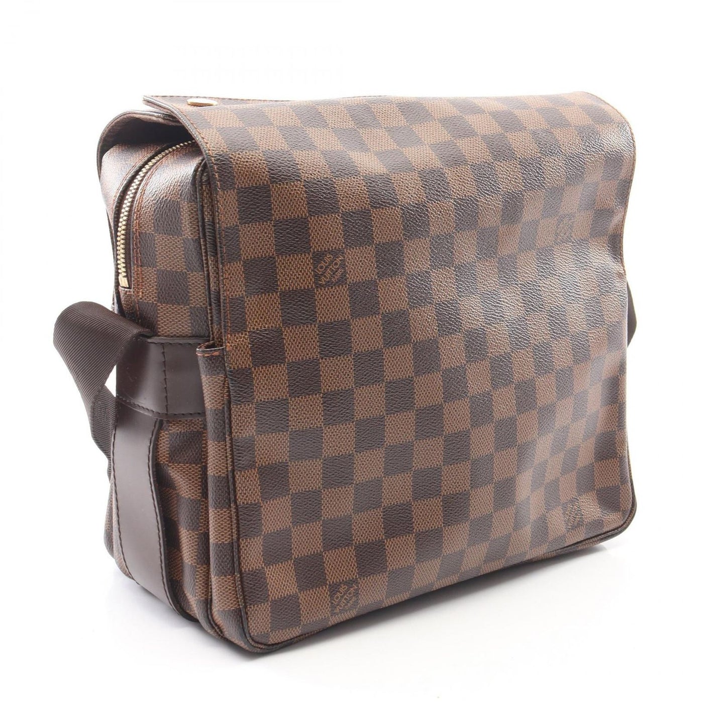 Louis Vuitton Shoulder Bag Naviglio Damier Ebene Canvas Leather — view 2