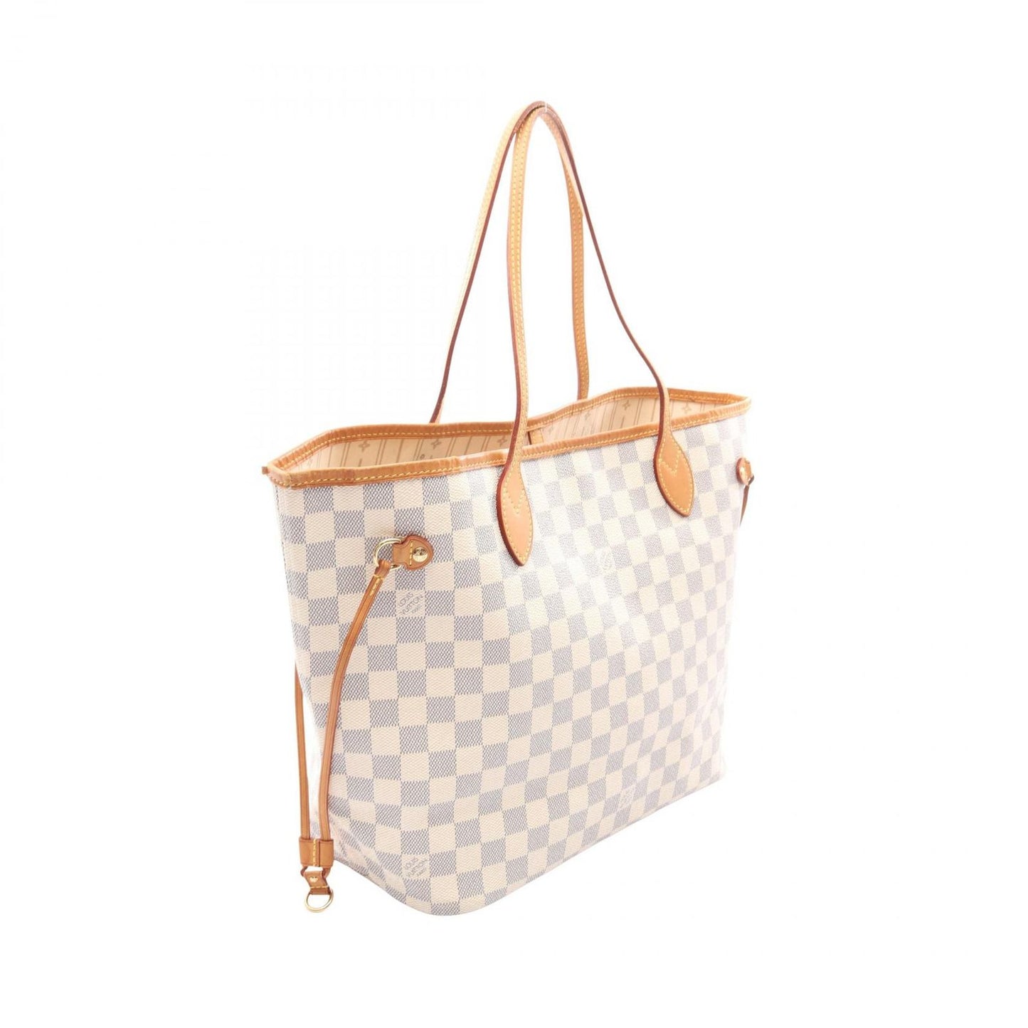 Louis Vuitton Tote Neverfull MM Damier Azur Canvas Leather — view 2