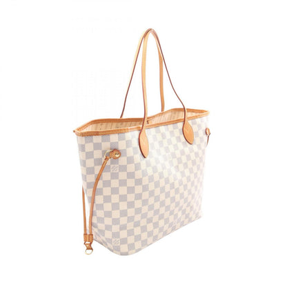 Louis Vuitton Tote Neverfull MM Damier Azur Canvas Leather — view 2