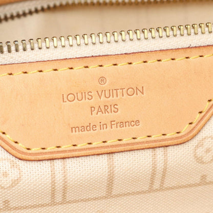Louis Vuitton Tote Neverfull MM Damier Azur Canvas Leather — view 4
