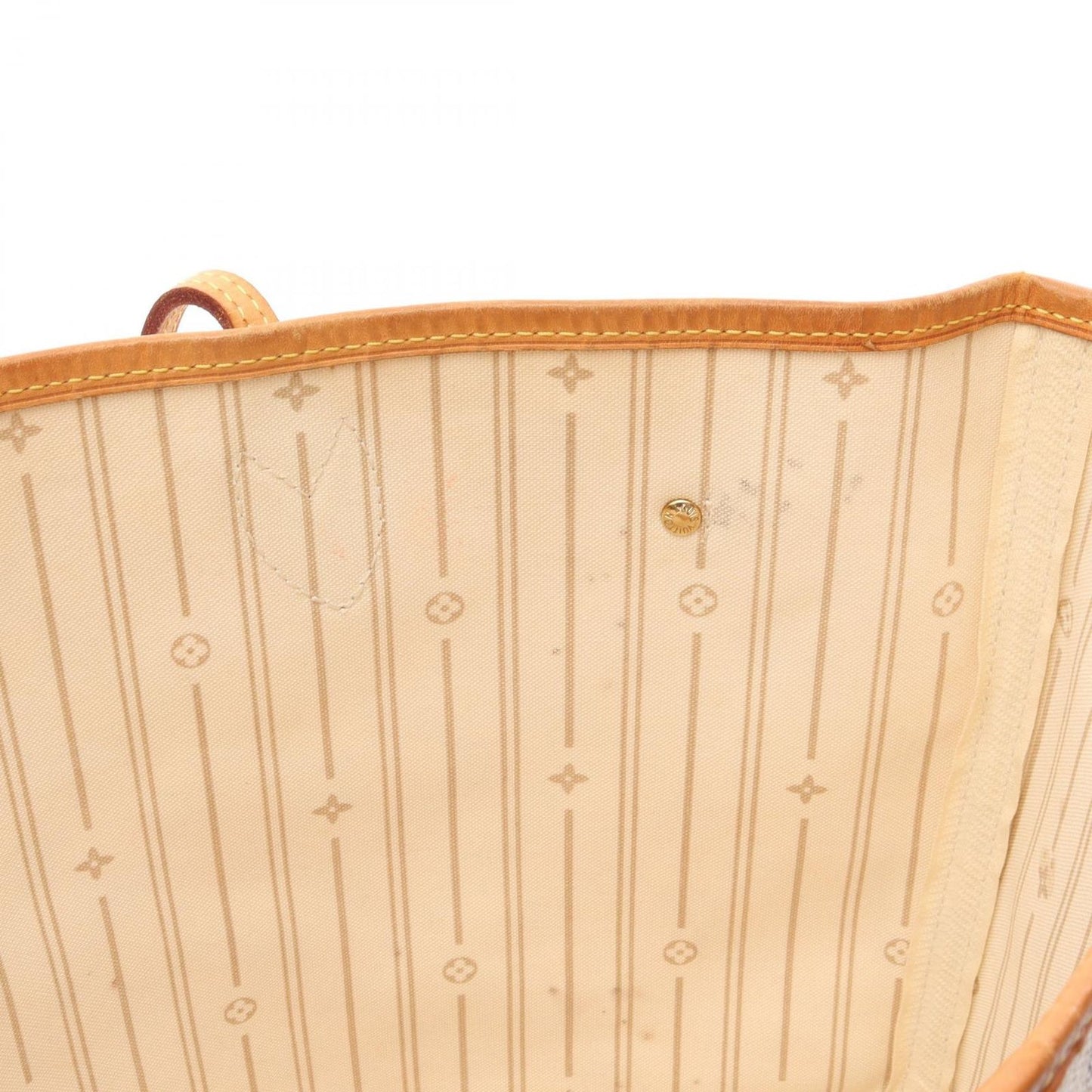 Louis Vuitton Tote Neverfull MM Damier Azur Canvas Leather — view 7