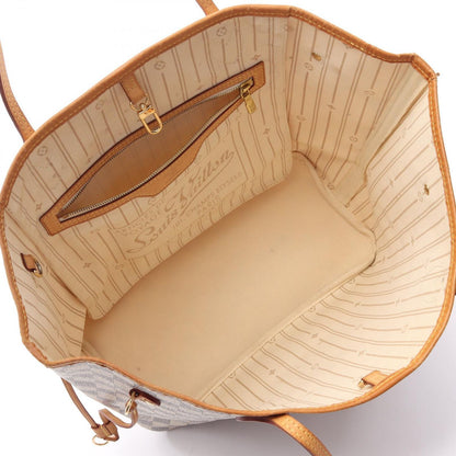 Louis Vuitton Tote Neverfull MM Damier Azur Canvas Leather — view 3