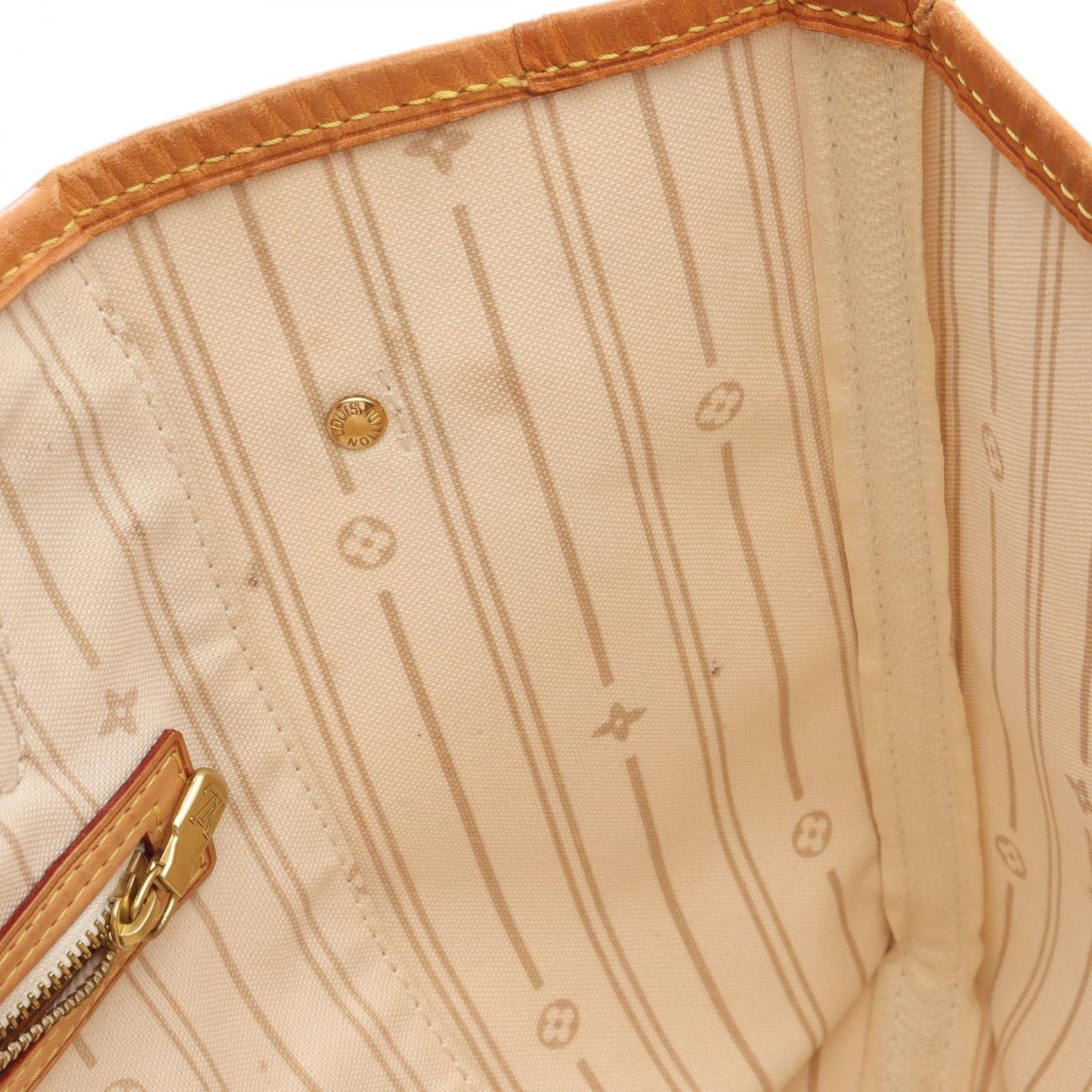 Louis Vuitton Tote Neverfull MM Damier Azur Canvas Leather — view 8