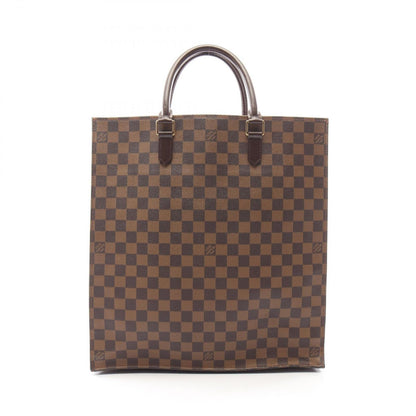 Louis Vuitton Tote Sac Plat Damier Ebene Canvas Leather Sac