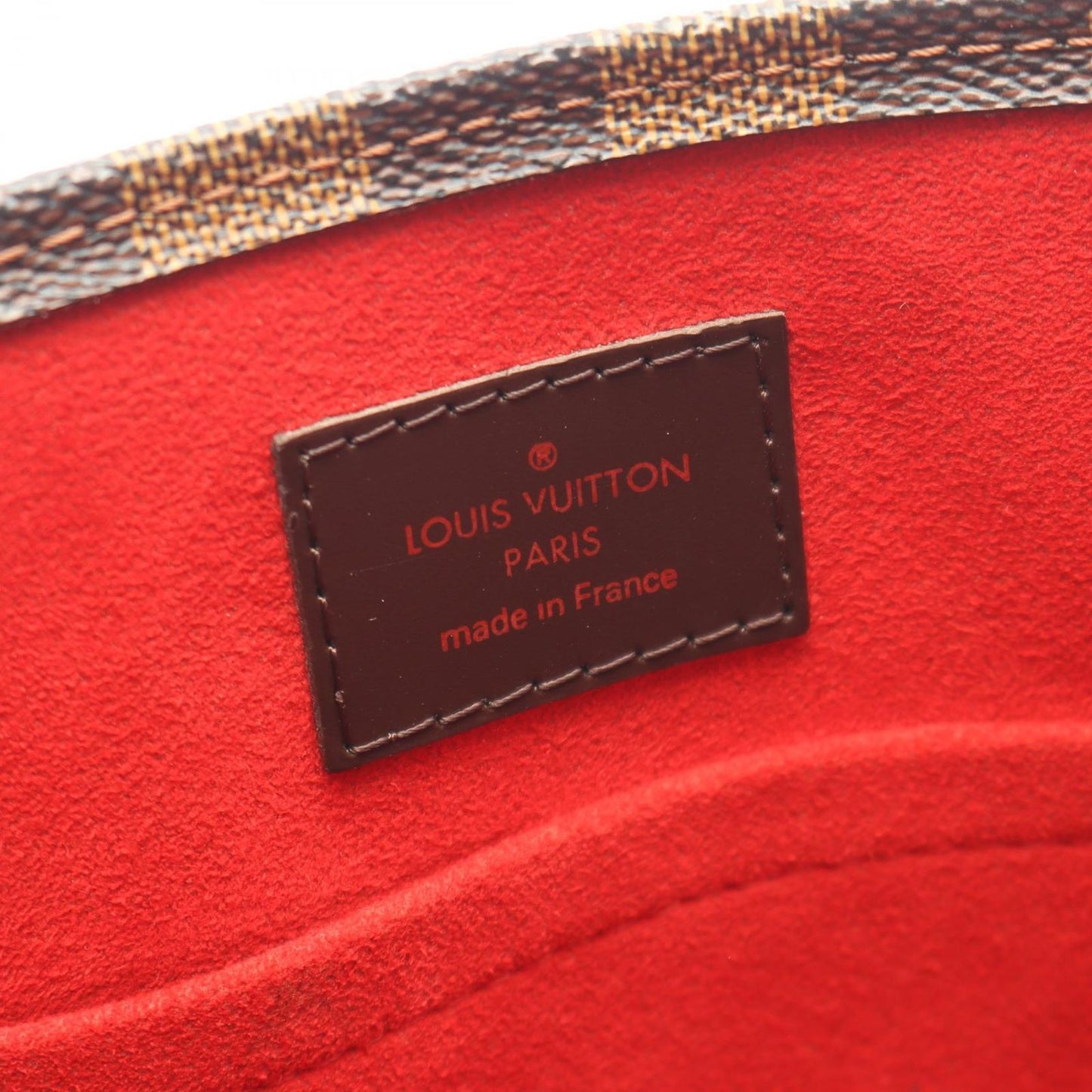 Louis Vuitton Tote Sac Plat Damier Ebene Canvas Leather Sac — view 4