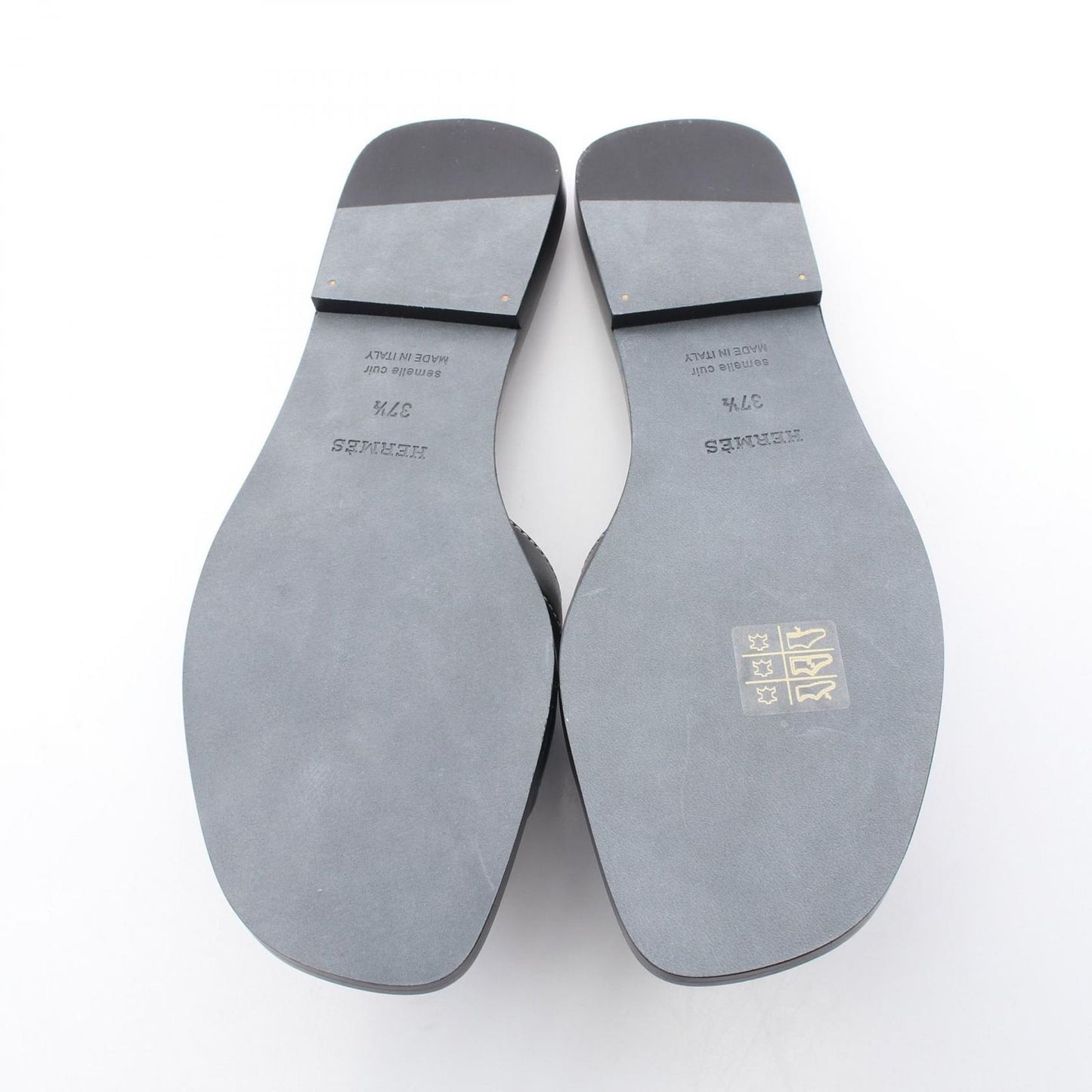 Hermes Sandals Oran Black Leather — view 4