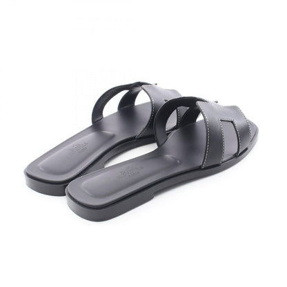 Hermes Sandals Oran Black Leather — view 2