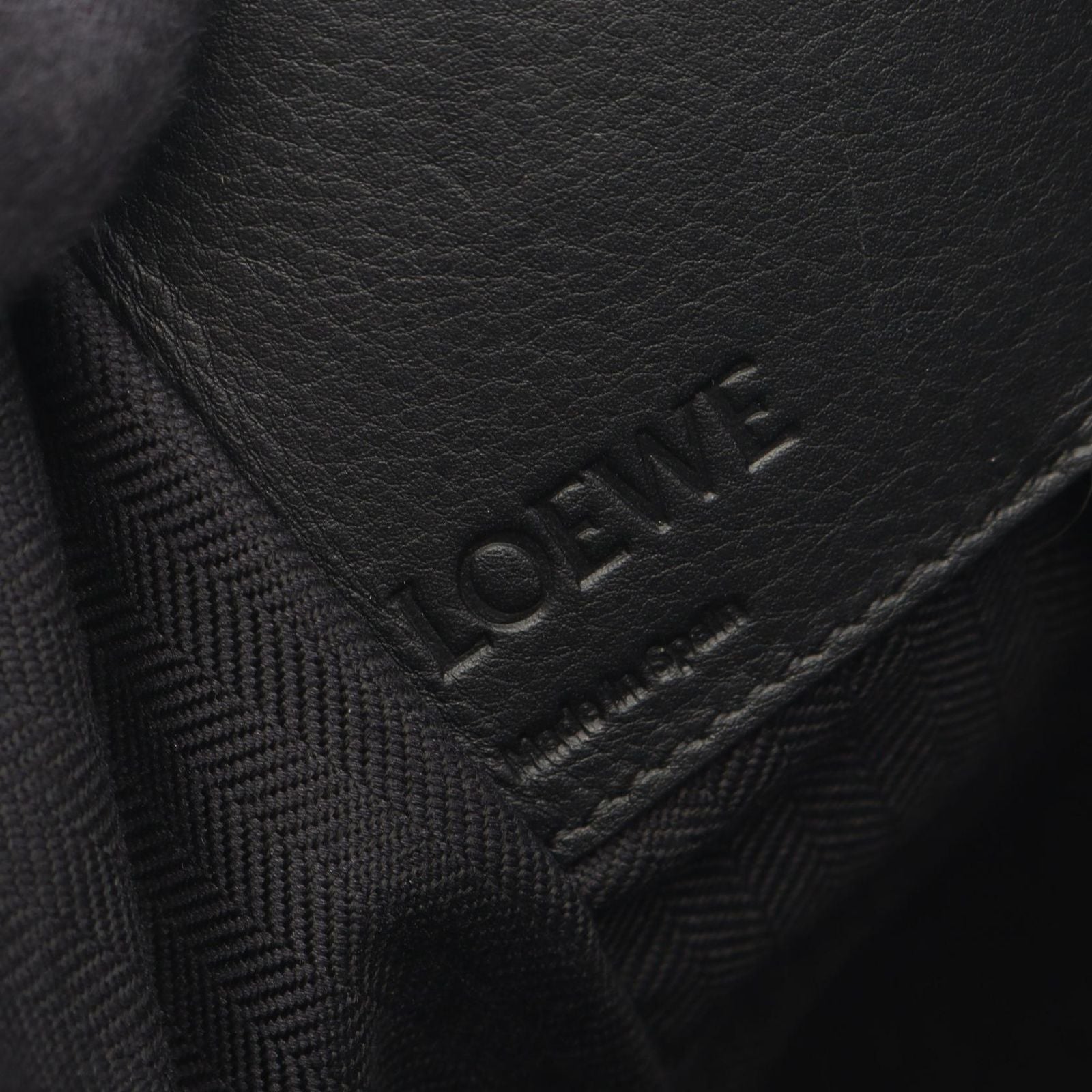 Loewe Handbag Hammock Small 2-Way Black Leather — view 4