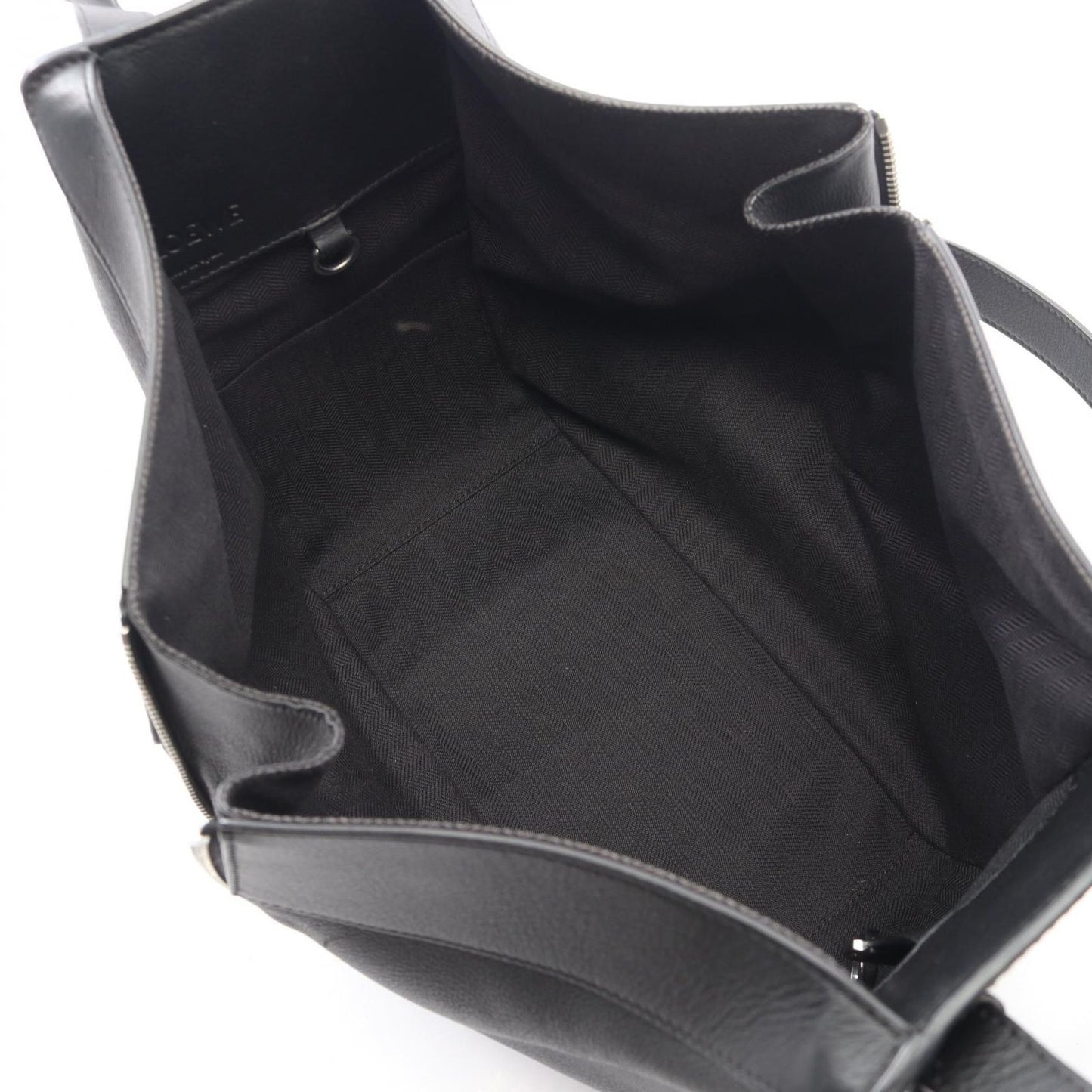 Loewe Handbag Hammock Small 2-Way Black Leather — view 3