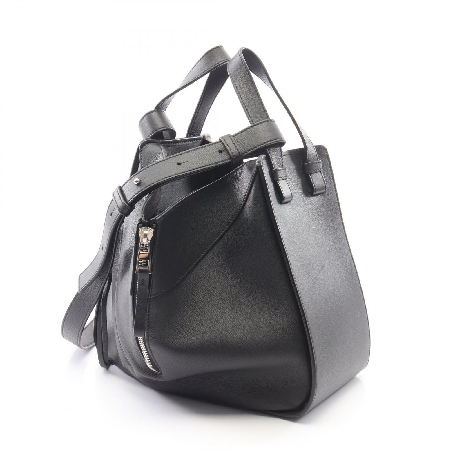 Loewe Handbag Hammock Small 2-Way Black Leather — view 2