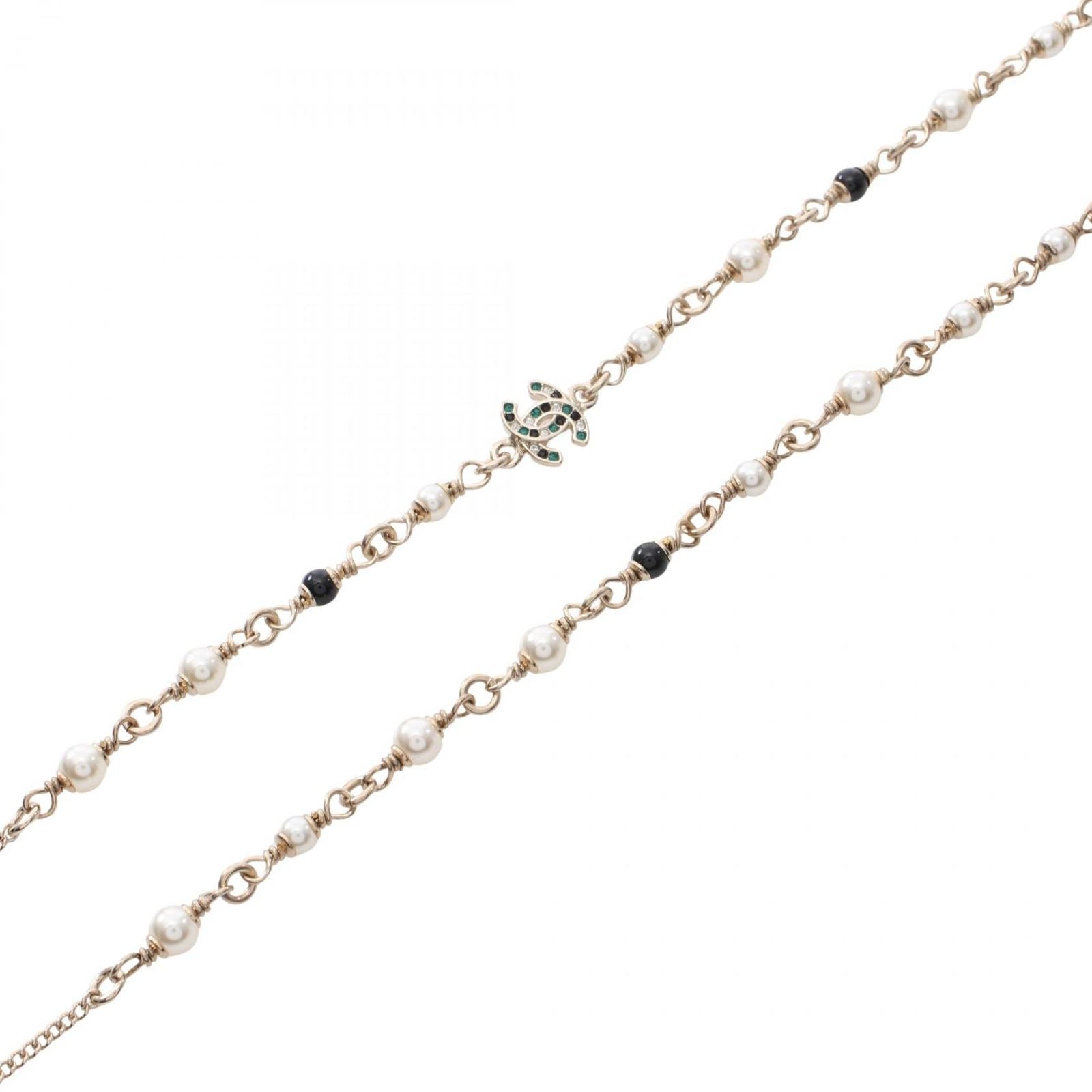 Chanel Necklace Earrings Gift CC Logo Bambi — view 4