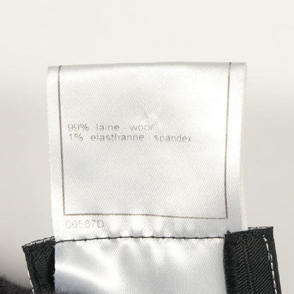 Chanel Dress CC Logo Button Short Sleeve Wool — view 4