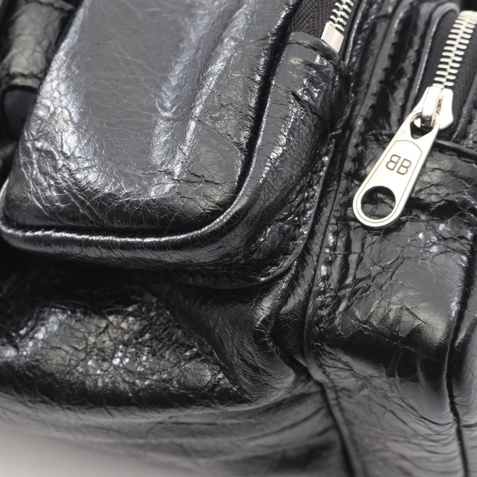 Balenciaga Shoulder Bag Superbusy Black Leather XS — view 5