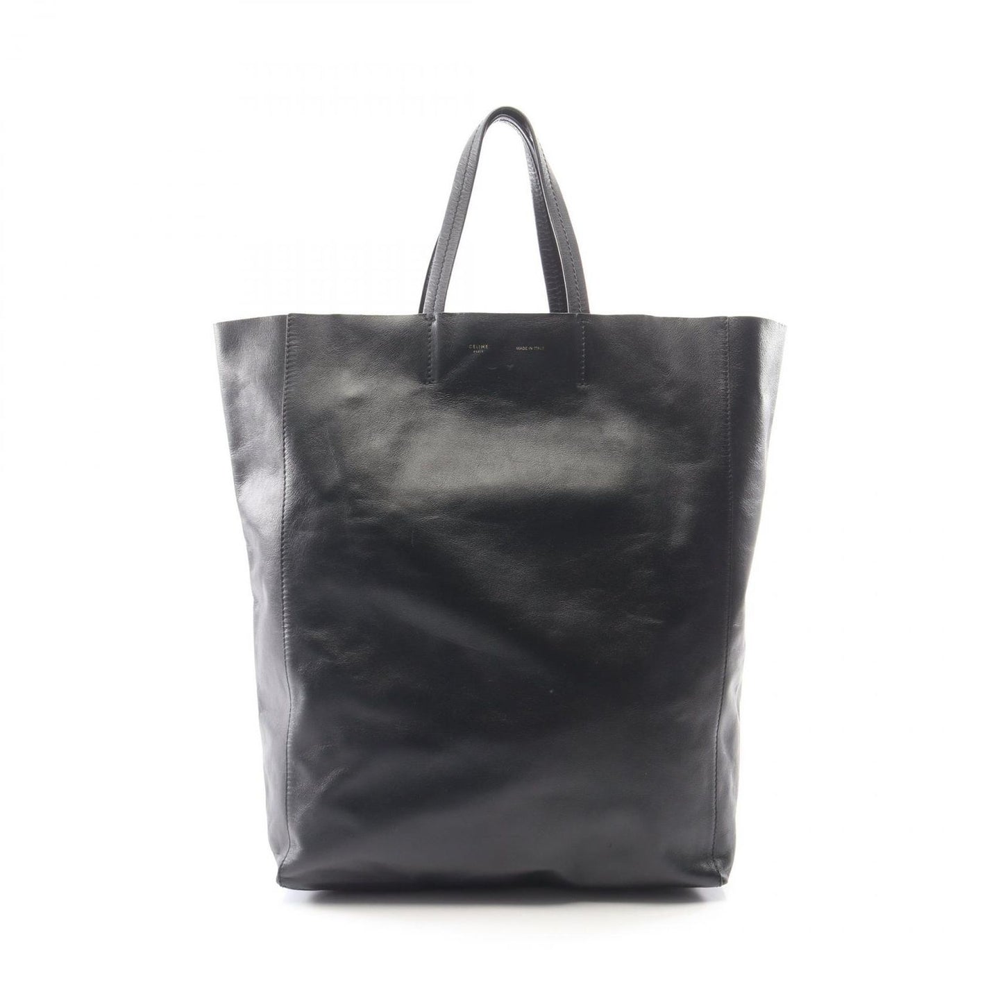 Celine Tote Vertical Cover Black Leather Horizontal