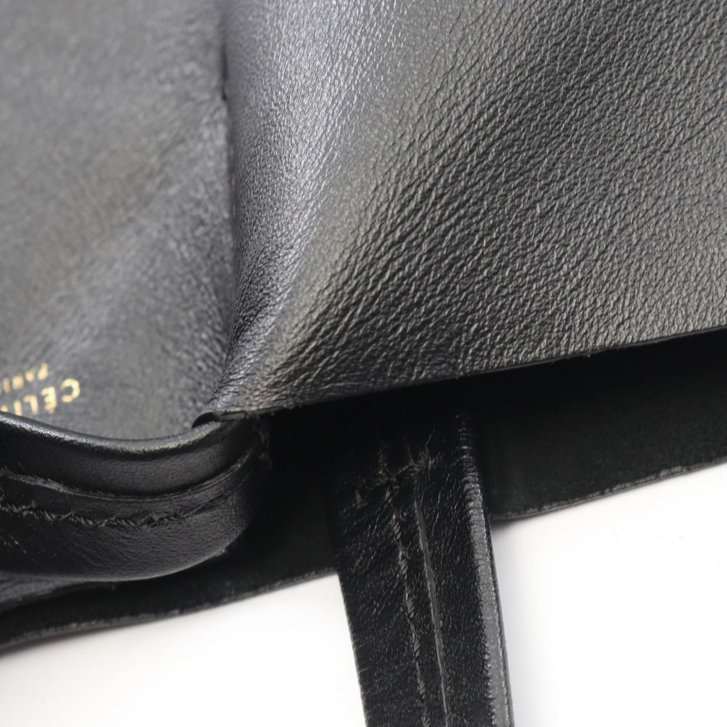 Celine Tote Vertical Cover Black Leather Horizontal — view 6