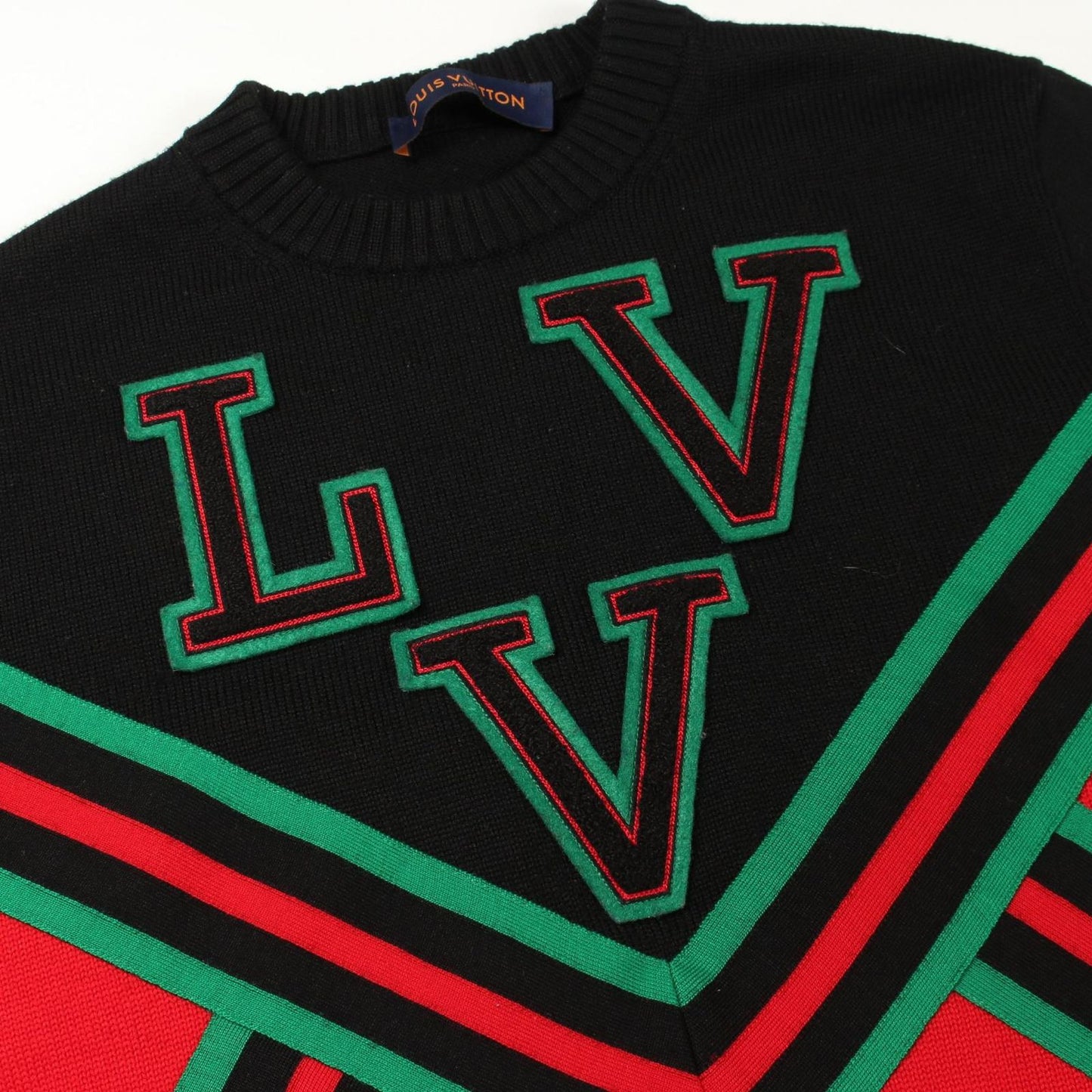 Louis Vuitton Knit Amen Break Lvv Sports Crew Neck Wool Sweater — view 9