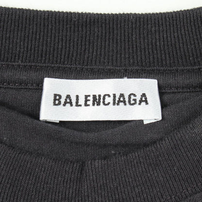 Balenciaga Short Sleeve T-Shirt Logo Black Pink Cotton — view 3