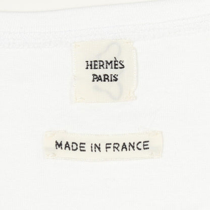 Hermes Short Sleeve T-Shirt Embroidered with Pocket Cotton — view 3