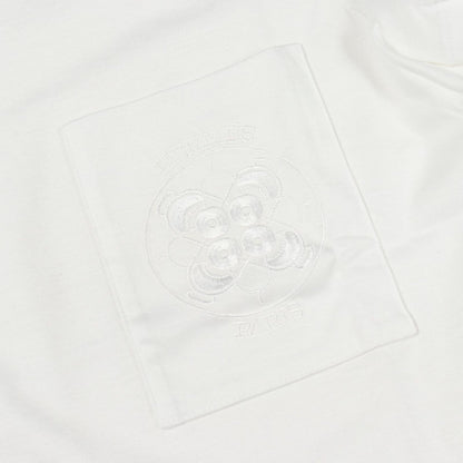 Hermes Short Sleeve T-Shirt Embroidered with Pocket Cotton — view 5