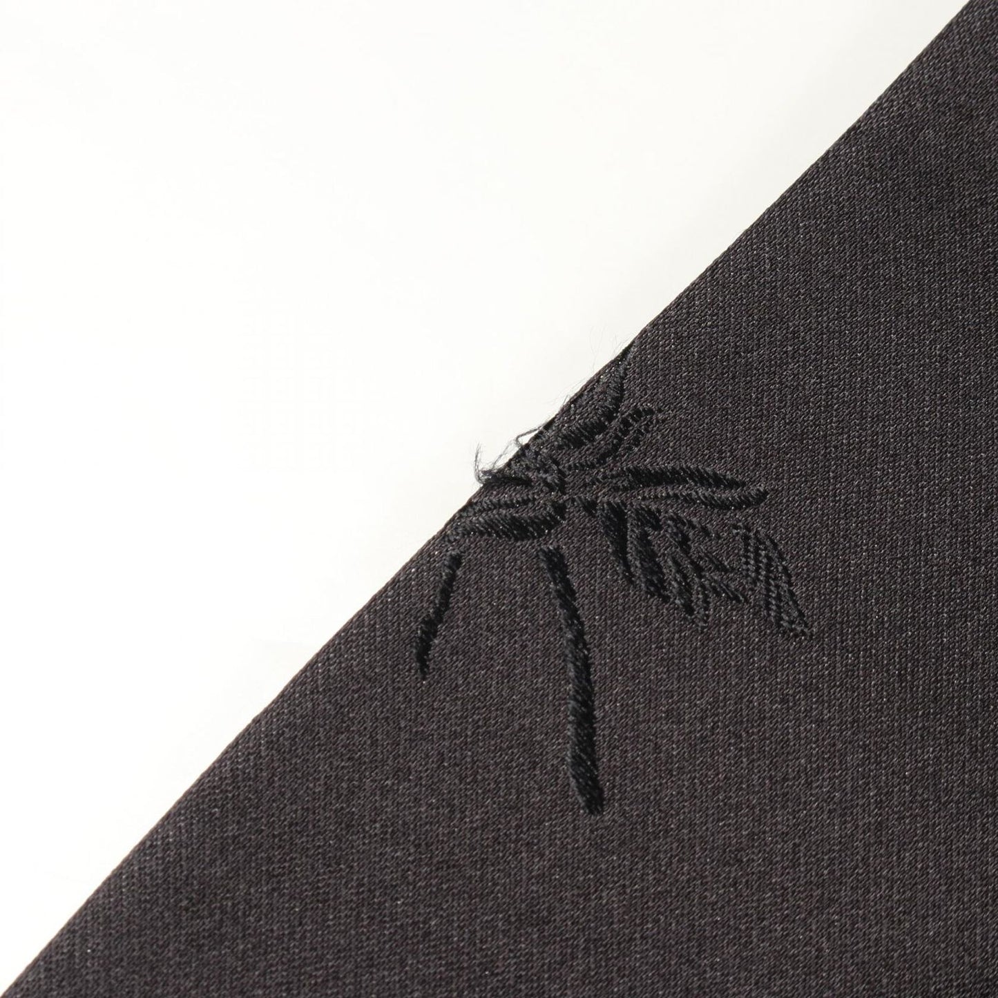 Hermes Tailored Jacket Embroidery All Over Pattern Black Silk — view 5