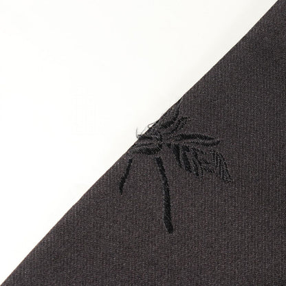Hermes Tailored Jacket Embroidery All Over Pattern Black Silk — view 5