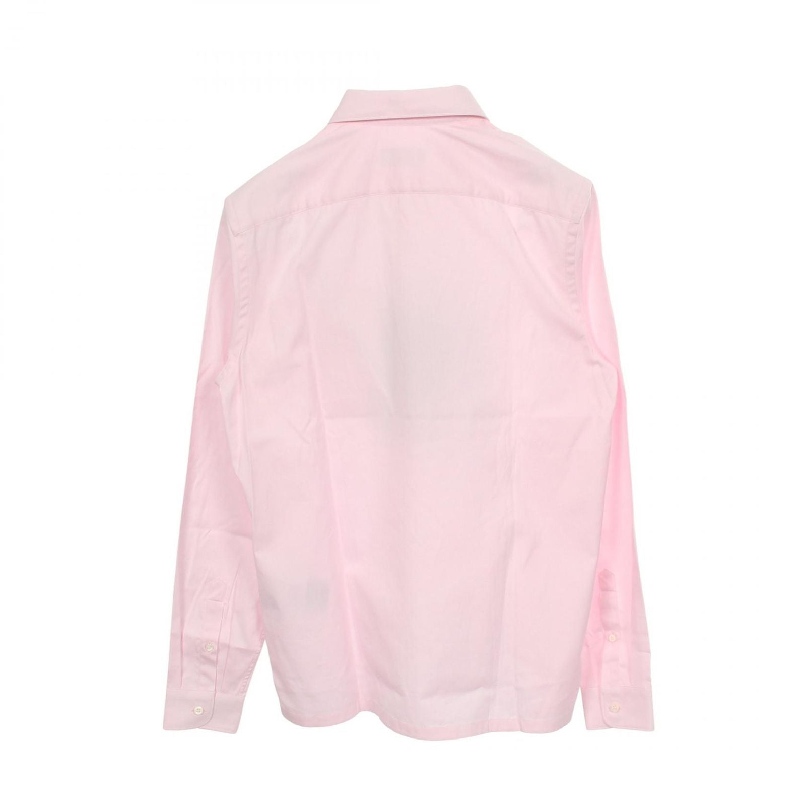 Prada Logo Embroidery Long Sleeve Cotton Shirt — view 2