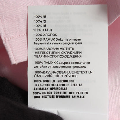 Prada Logo Embroidery Long Sleeve Cotton Shirt — view 5