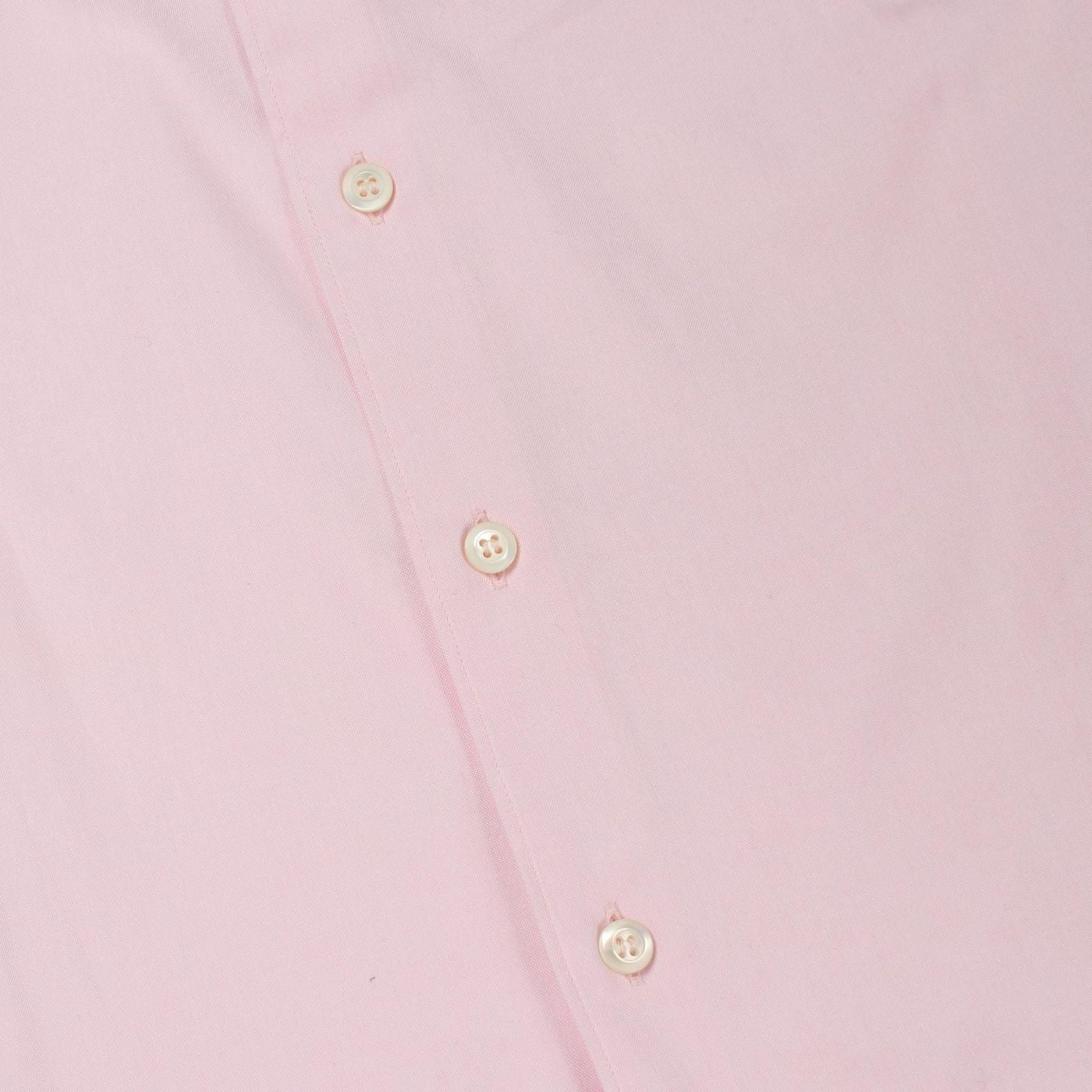 Prada Logo Embroidery Long Sleeve Cotton Shirt — view 9