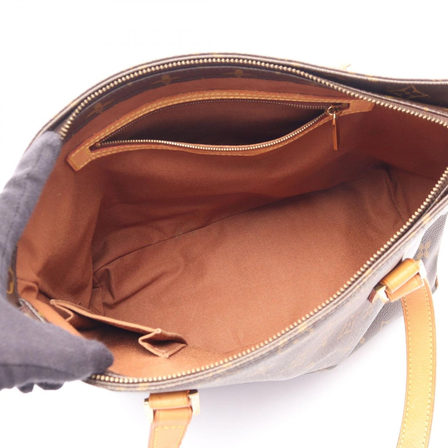 Louis Vuitton Shoulder Bag Cabas Piano Canvas Leather — view 3