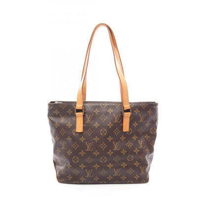 Louis Vuitton Shoulder Bag Cabas Piano Canvas Leather