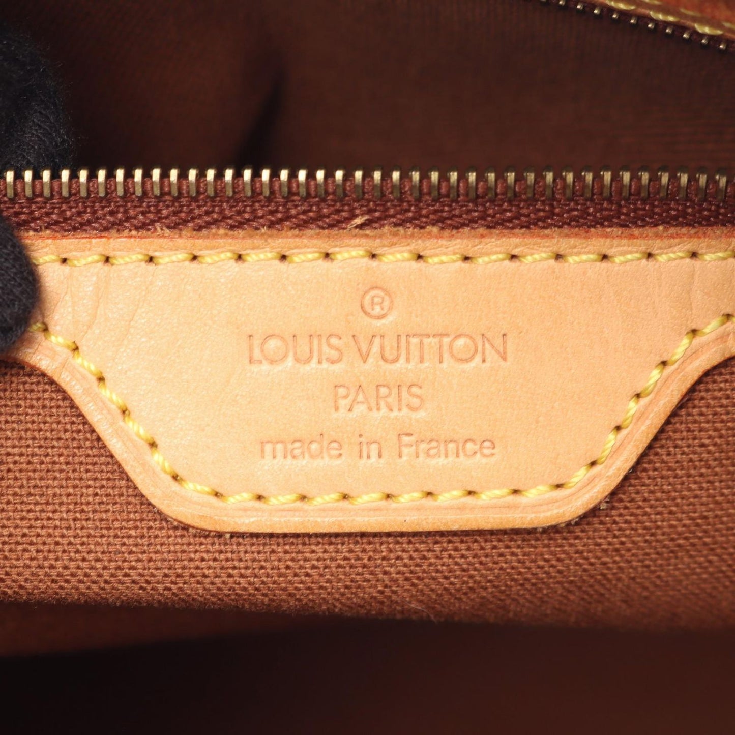 Louis Vuitton Shoulder Bag Cabas Piano Canvas Leather — view 4