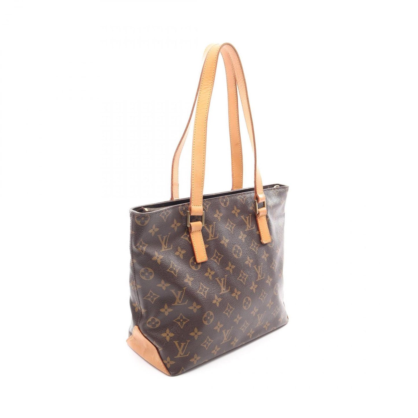 Louis Vuitton Shoulder Bag Cabas Piano Canvas Leather — view 2