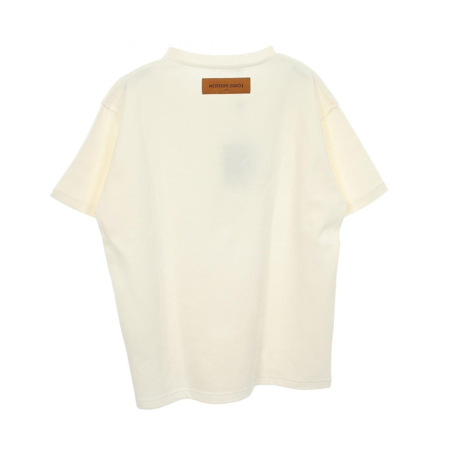 Louis Vuitton Short Sleeve T-Shirt Notre Dame Pont Neuf Embroidery White Cotton — view 2