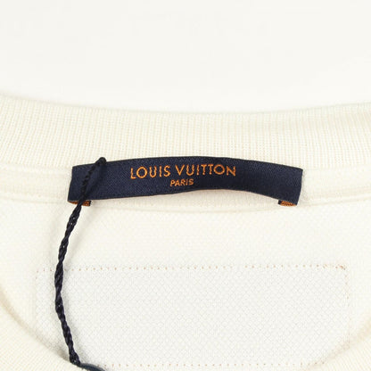 Louis Vuitton Short Sleeve T-Shirt Notre Dame Pont Neuf Embroidery White Cotton — view 3