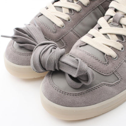 Prada Sneakers Triangle Logo Downtown Gray Nylon Suede — view 7