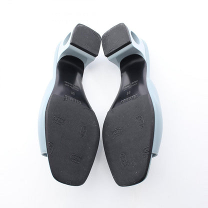 Hermes Sandals Elia Area Mules Blue Leather — view 4