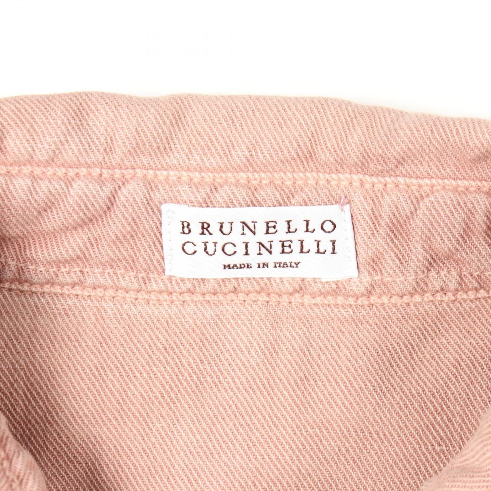 Brunello Cucinelli Shirt Pink Fabric Jacket — view 3