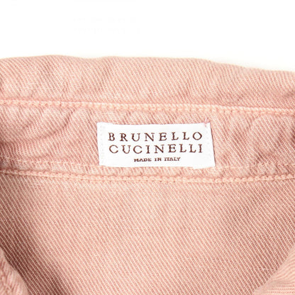 Brunello Cucinelli Shirt Pink Fabric Jacket — view 3
