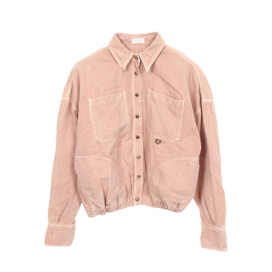 Brunello Cucinelli Shirt Pink Fabric Jacket