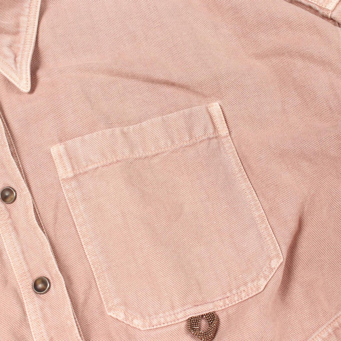 Brunello Cucinelli Shirt Pink Fabric Jacket — view 5