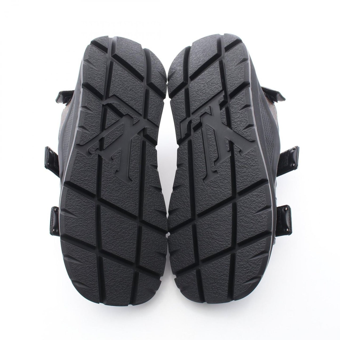 Louis Vuitton Sandals Chameleon Velcro Thick Sole BK Leather — view 4