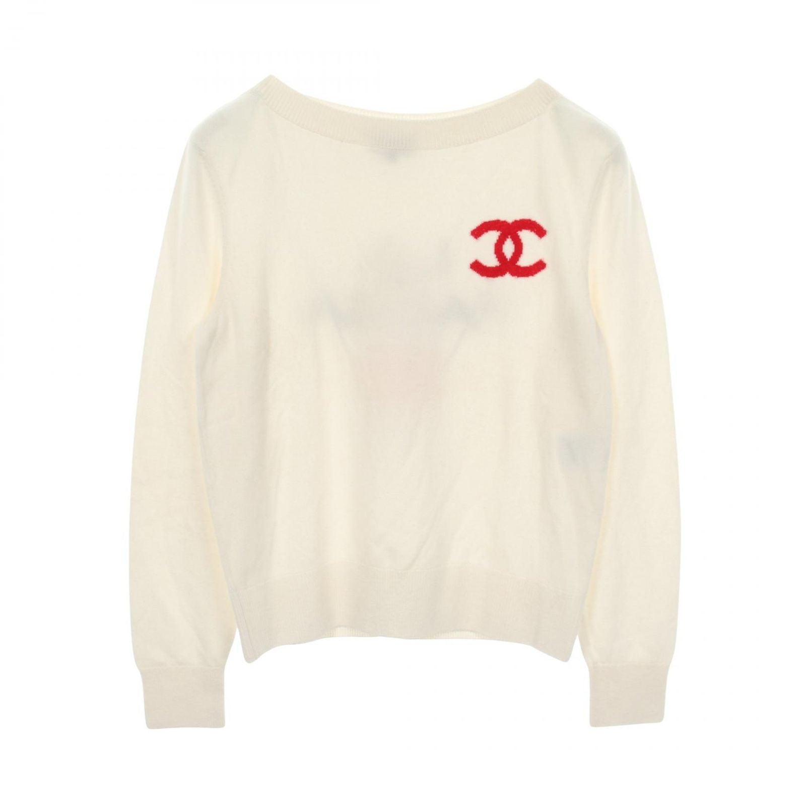 Chanel Knit la Pausa CC Logo Cashmere Sweater
