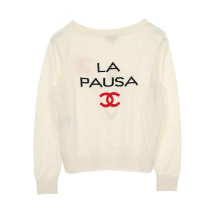Chanel Knit la Pausa CC Logo Cashmere Sweater — view 2