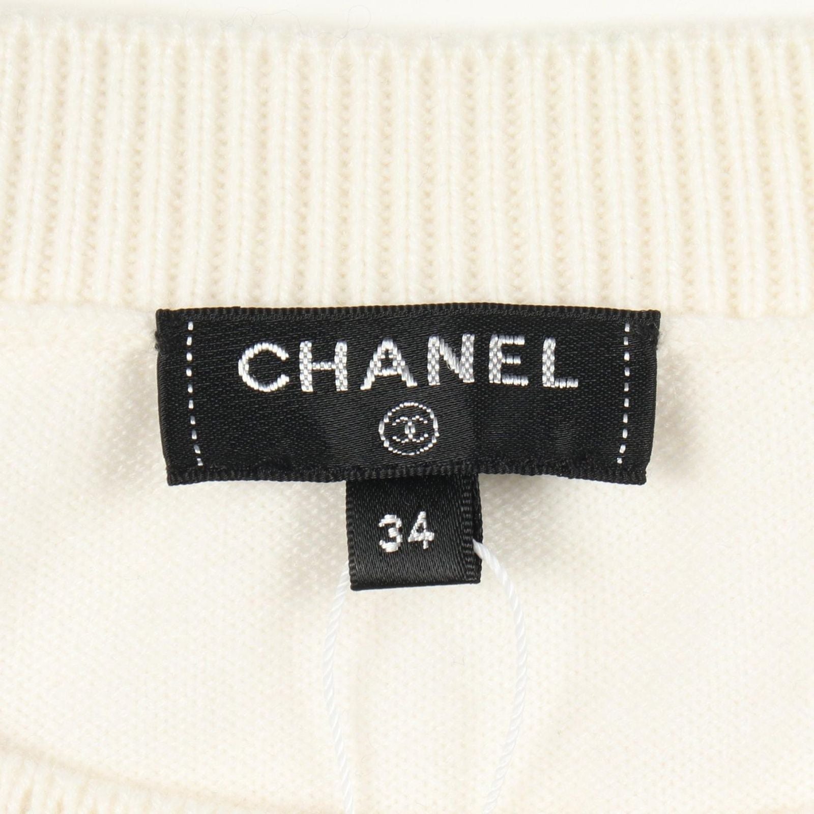 Chanel Knit la Pausa CC Logo Cashmere Sweater — view 3