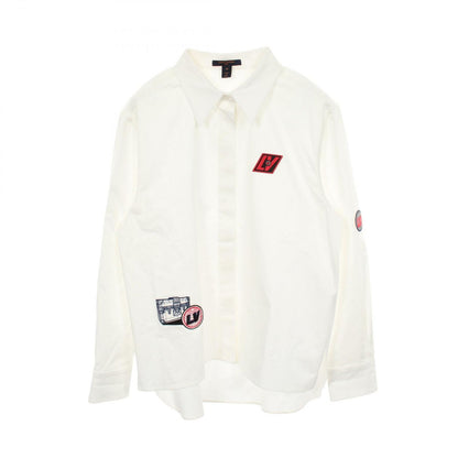 Louis Vuitton Logo Patch Long Sleeve Oom Cotton Shirt