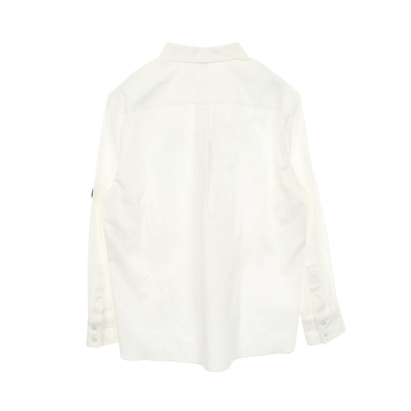 Louis Vuitton Logo Patch Long Sleeve Oom Cotton Shirt — view 2