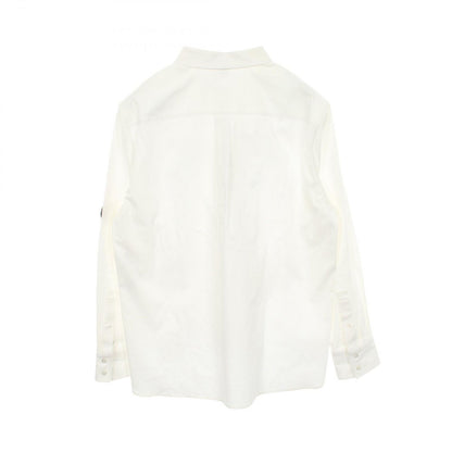 Louis Vuitton Logo Patch Long Sleeve Oom Cotton Shirt — view 2